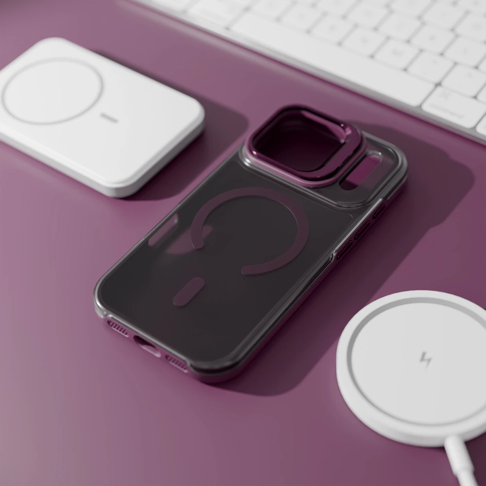 Dėklas Etteri Morning Fog case for iPhone 17 Pro / 18 Pro dark cherry