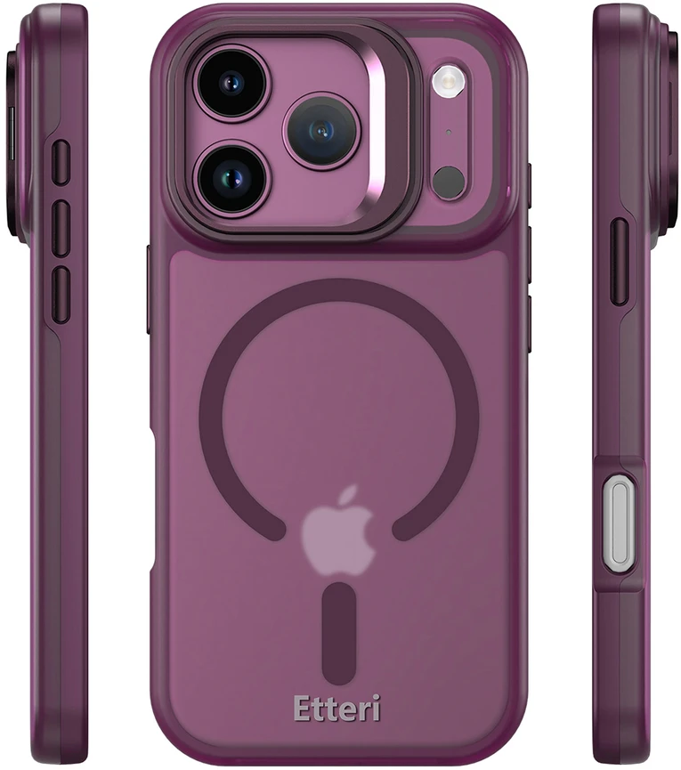 Dėklas Etteri Morning Fog case for iPhone 17 Pro / 18 Pro dark cherry
