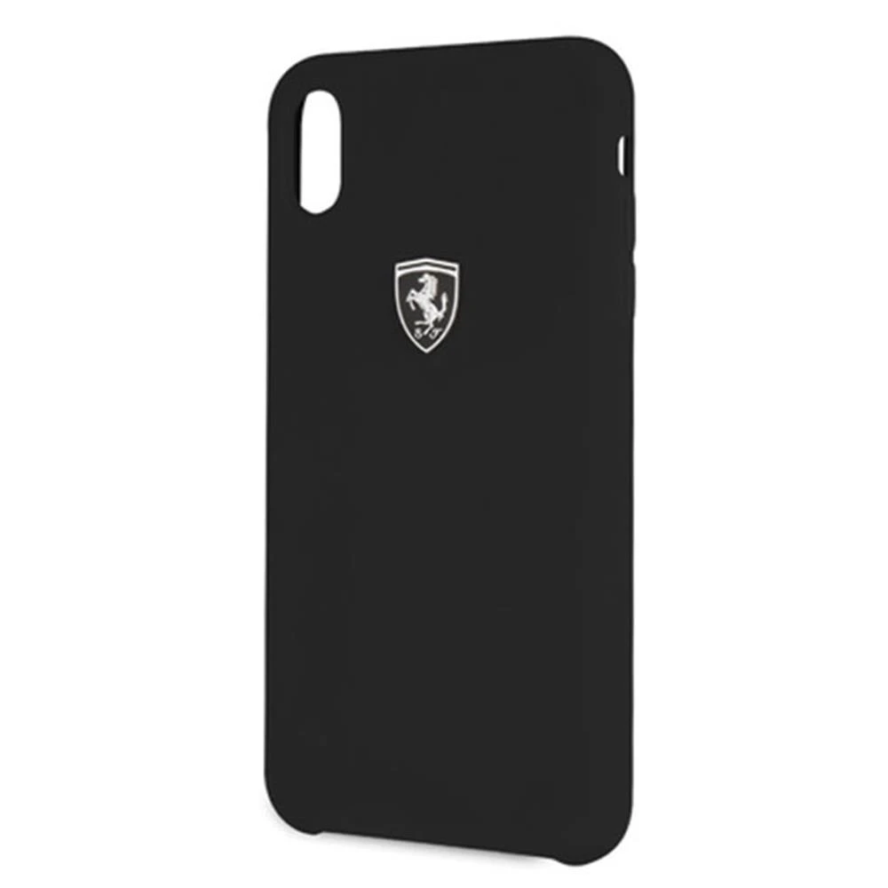 Ferrari kietas dėklas FEOSIHCI65BK Apple iPhone Xs Max juodos spalvos Silicone Off track