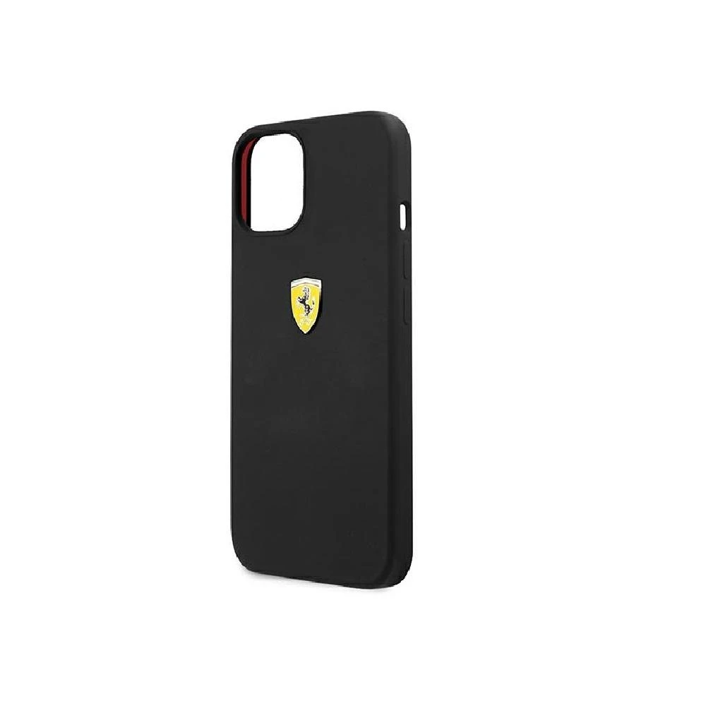 Ferrari FESSIHCP13SBK Apple iPhone 13 mini 5,4″ juodos spalvos kietas dėklas Silicone