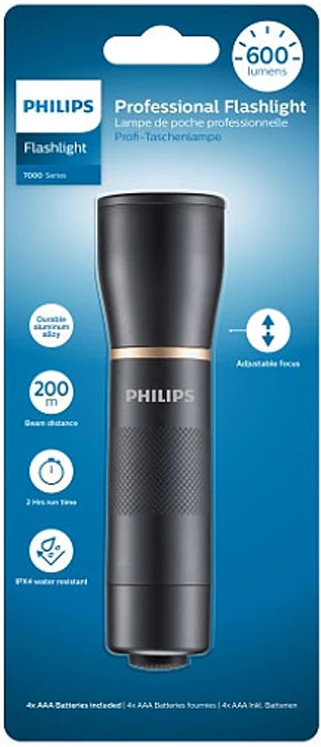 Žibintuvėlis PHILIPS LED 4xAAA 600lm Phil-SFL7001T10