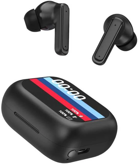 Forever „Bluetooth“ ausinės su ANC + ENC ekranu TWSS-500 juodos