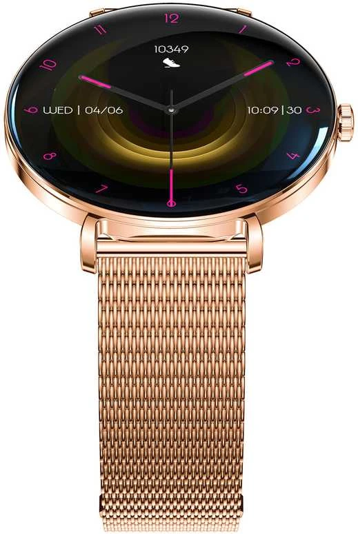 Forever Išmanusis laikrodis Lucca SB-370 Rose Gold - Leopard Print