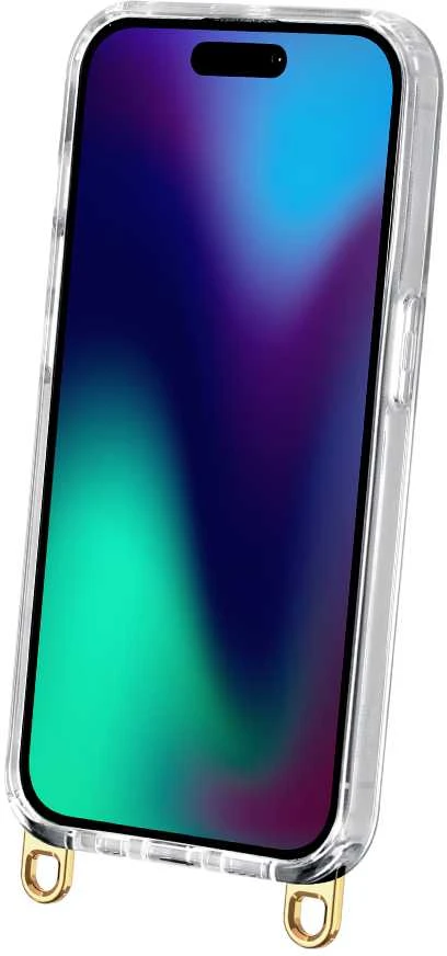 Telforceone Dėklas su kabliukais, skirtas iPhone 13 14 6,1 aukso spalvos