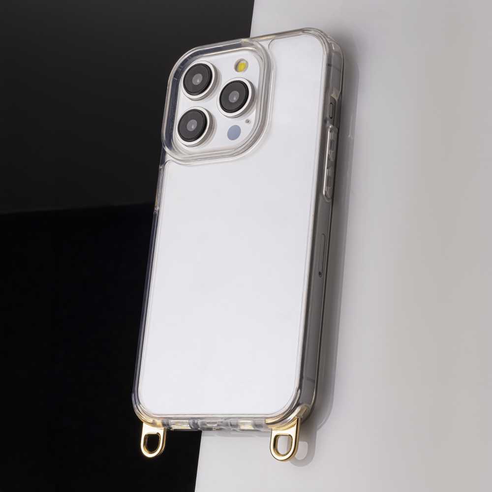 Telforceone Dėklas su kabliukais, skirtas iPhone 15 Pro 6,1 aukso spalvos