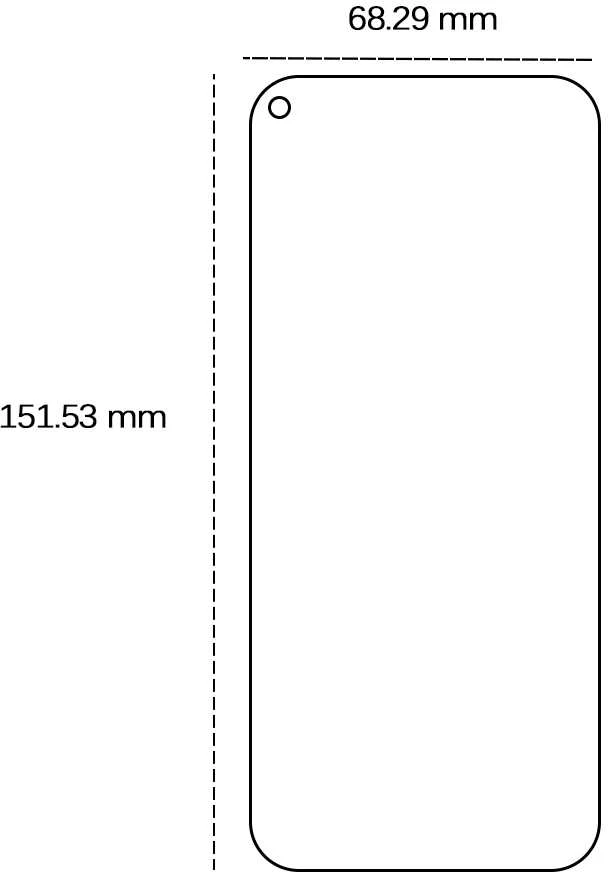 Grūdintas 2.5D stiklas, skirtas "Huawei P40 Lite" / "P40 Lite E" / Y7P / "Honor 9C" / "Realme 8 4G" / "8 Pro