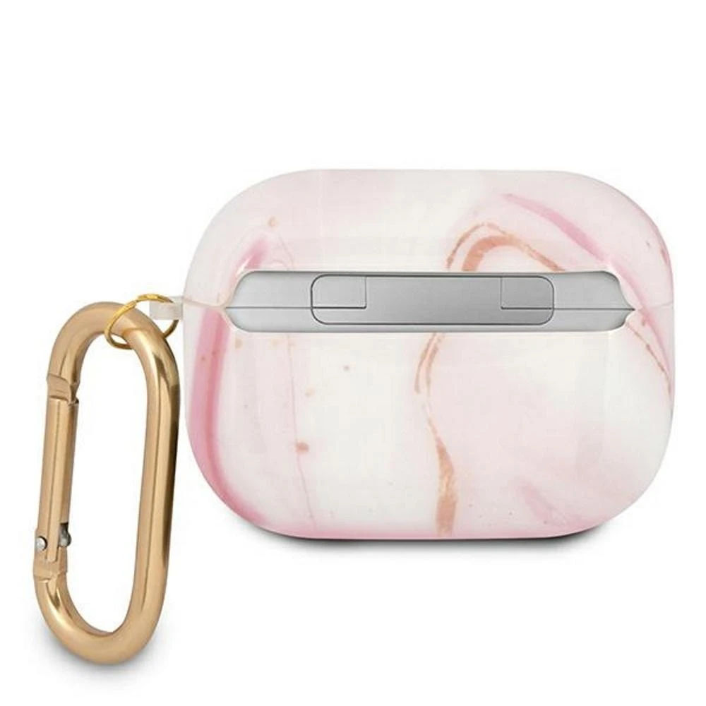 Guess GUAPUNMP AirPods Pro dangtelis rožinės/rožinės spalvos marmuro kolekcija