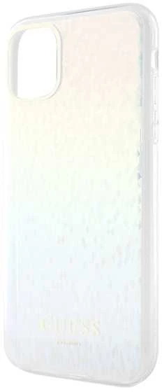 Guess GUHCN61HDECMI Apple iPhone 11 / Xr 6.1″ kietas dėklas IML Faceted Mirror Disco Iridescent
