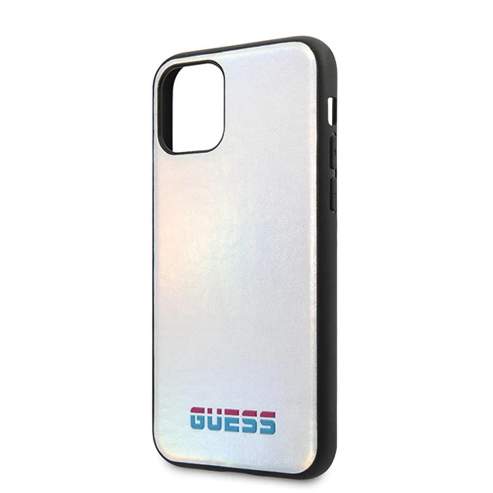 Guess GUHCN58BLD Apple iPhone 11 Pro sidabrinis kietas dėklas Iridescent