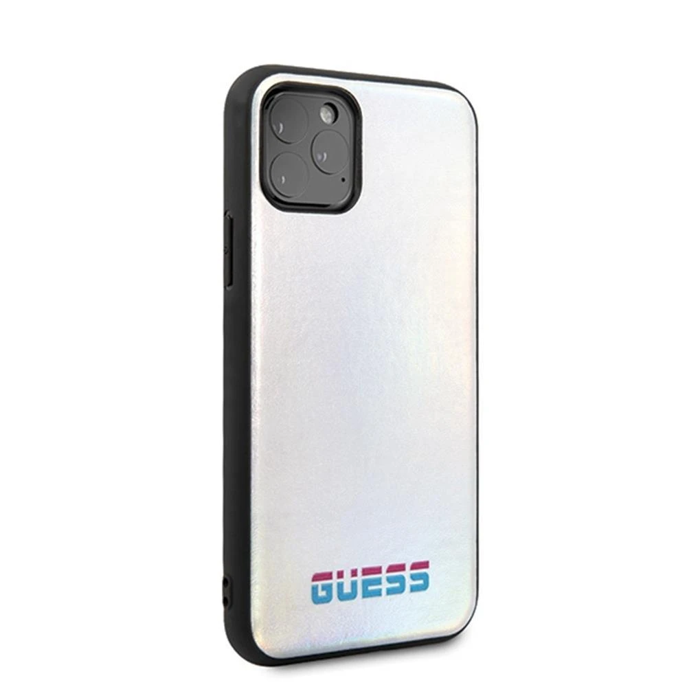 Guess GUHCN58BLD Apple iPhone 11 Pro sidabrinis kietas dėklas Iridescent