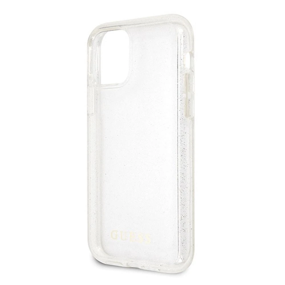 Dėklas GUESS HARD CASE GLITTER GUHCN58PCGLSI IPHONE 11 PRO Sidabrinis