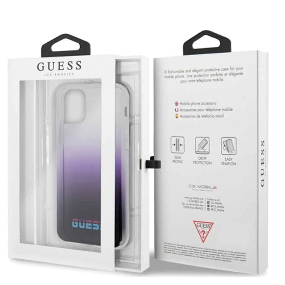 Dėklas GUESS HARD CASE CALIFORNIA GUHCN65DGCPU IPHONE 11 PRO MAX PURPLE GRADIENT