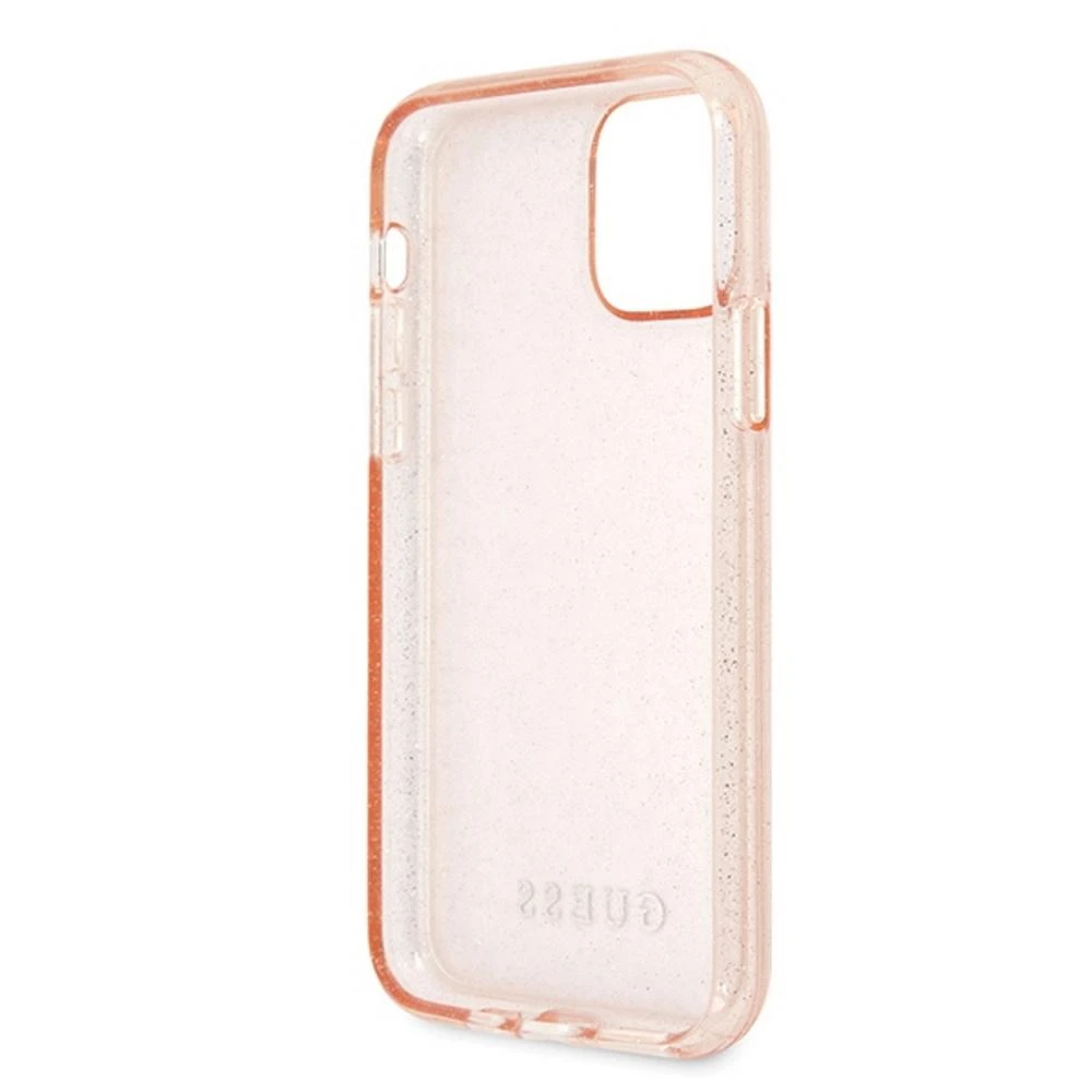 Dėklas GUESS GUHCN65PCGLPI IPHONE 11 PRO MAX Rožinis/Rožinis HARD CASE GLITTER