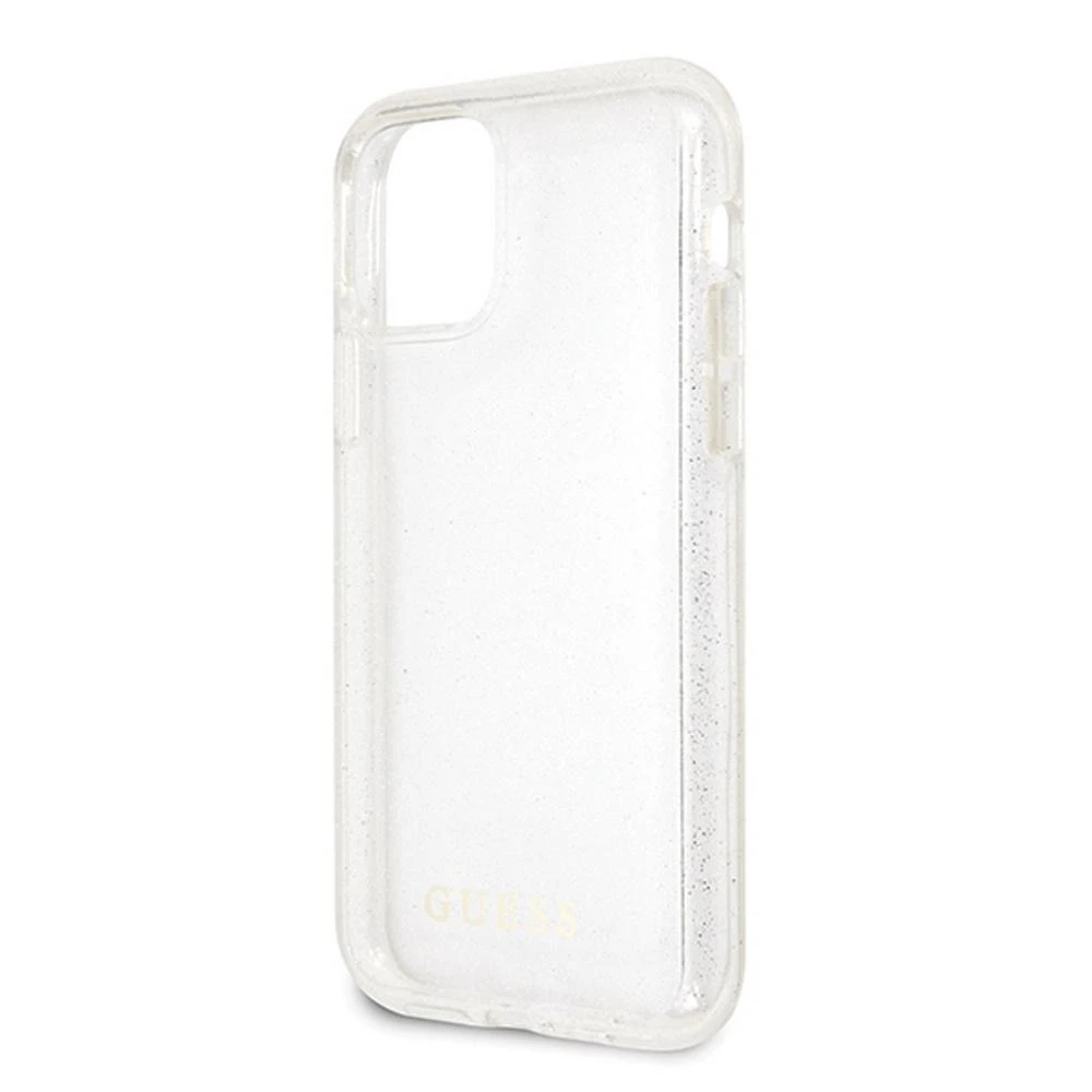 Dėklas GUESS GUHCN65PCGLSE IPHONE 11 PRO MAX Sidabrinis/Sidabrinis HARD CASE GLITTER