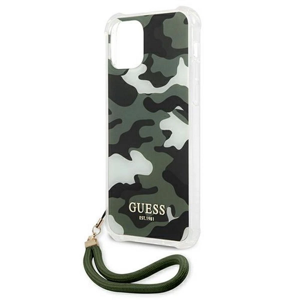 GUESS GUHCP12MKSARKA kietas dėklas CAMO COLLECTION IPHONE 12/12 PRO KHAKI