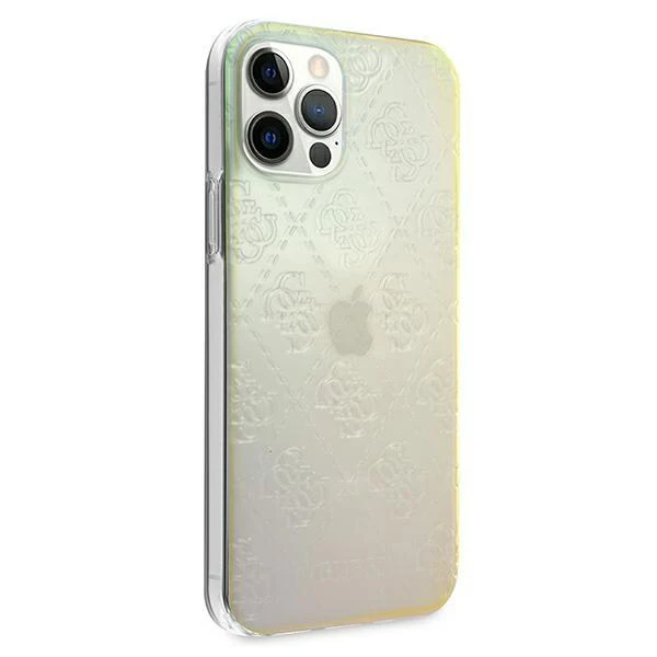 Apple iPhone 12 Mini Guess dėklas 4G 3D Pattern Collection (GUHCP12S3D4GIRBL) įvairiaspalvis