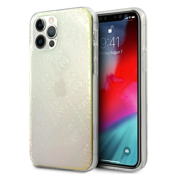 Apple iPhone 12 Mini Guess dėklas 4G 3D Pattern Collection (GUHCP12S3D4GIRBL) įvairiaspalvis