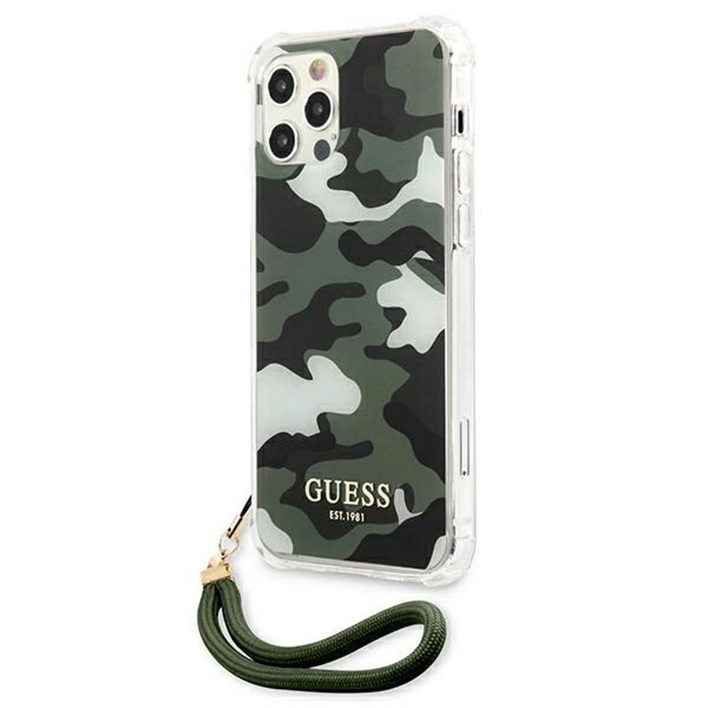 Karl Lagerfeld GUESS GUHCP12LKSER IPHONE 12 PRO MAX 6.7 "Žalias/KHAKI kietas dėklas, maskuojantis kolekcija