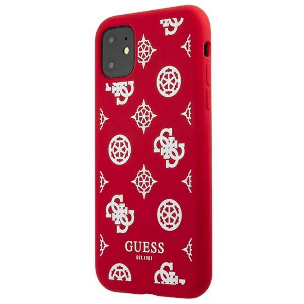 Guess GUHCP12LLSPEWRE Apple iPhone 12 Pro Max 6,7″ red kietas dėklas Peony Collection