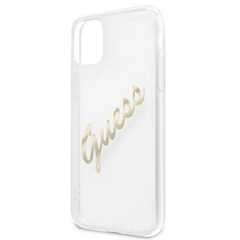 Dėklas GUESS GUHCP12LKTRSVGO HARDCASE VINTAGE SCRIPT IPHONE 12 PRO MAX GOLD