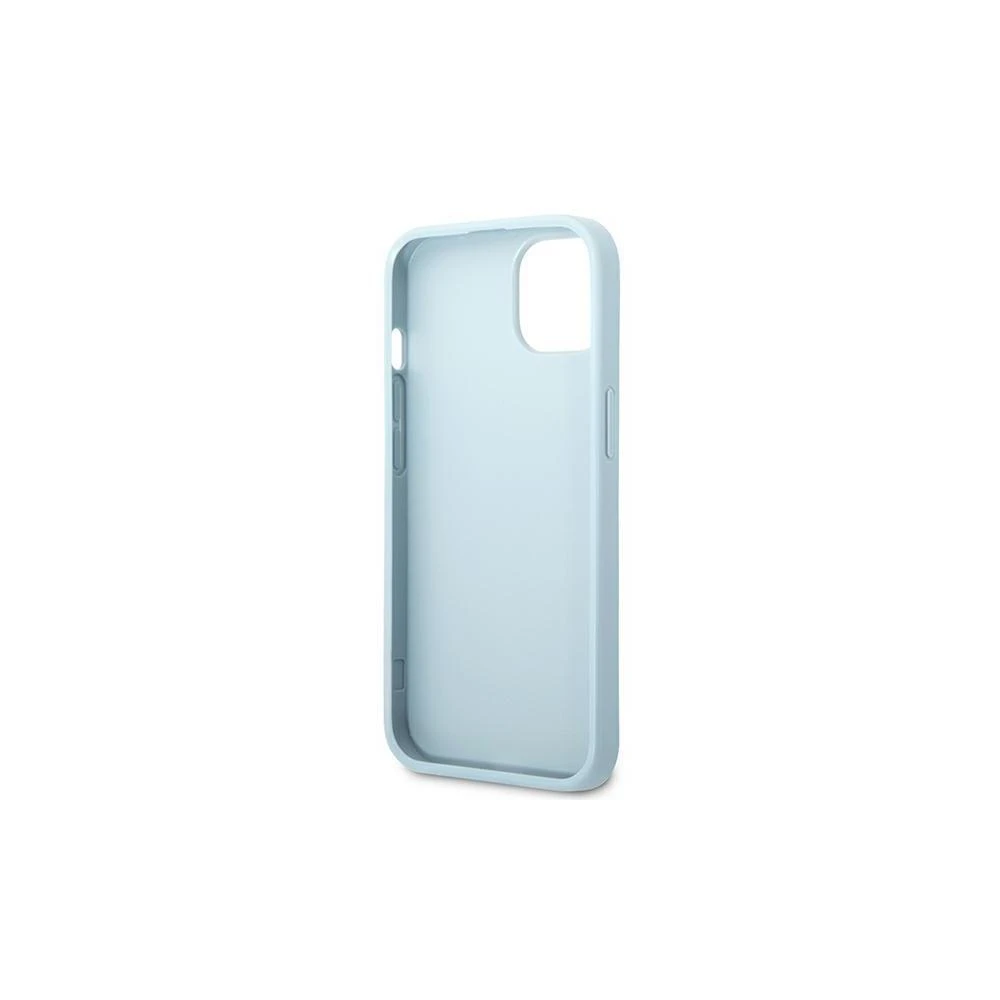 Guess GUHCP13SPS4MB iPhone 13 mini 5,4″ mėlynas kietas dėklas Saffiano 4G Small Metal Logo