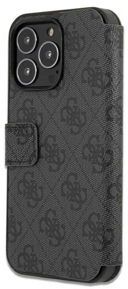 Dėklas Guess GUBKP13X4GMGGR Apple iPhone 13 Pro Max 6,7″ pilkos spalvos book 4G Big Metal Logo