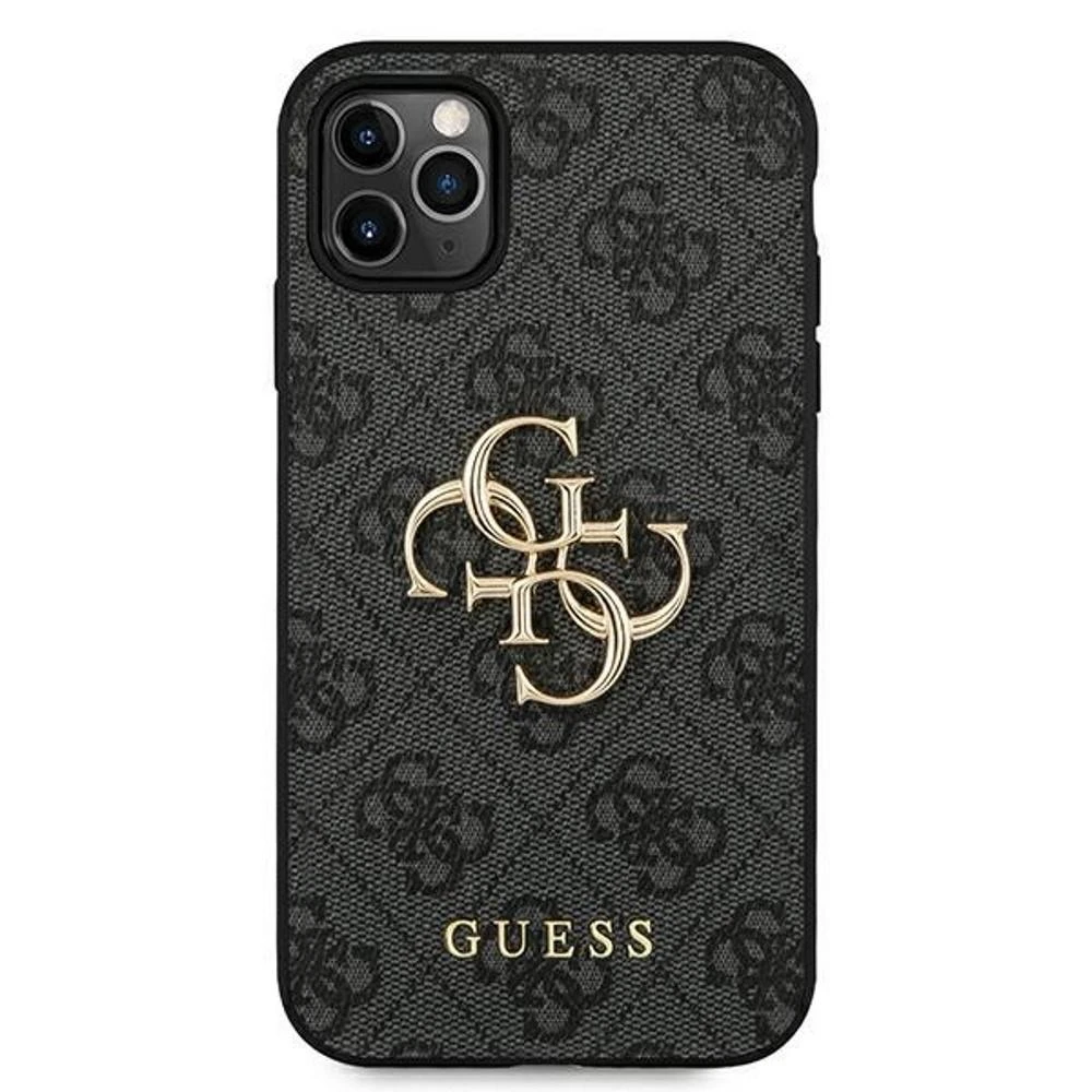 Apple iPhone 13 Pro Max 6,7″ Guess dėklas 4G Big Metal Logo GUHCP13X4GMGGR pilkas