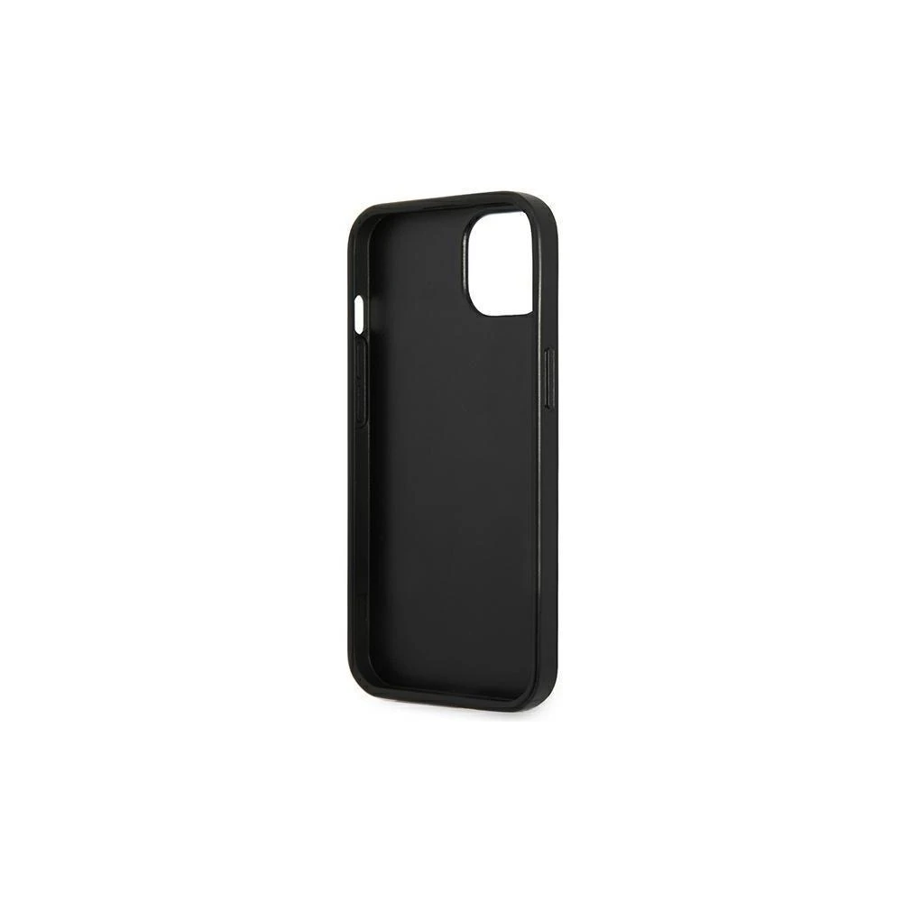 Dėklas Guess GUHCP14LPSATLG iPhone 14 Pro 6,1" sidabrinė/sidabrinis hardcase SaffianoTriangle Logo