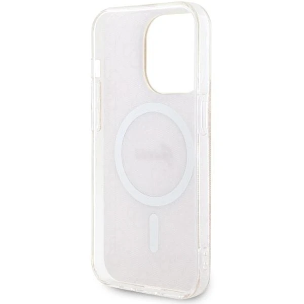 Guess GUHMP14LH4STP Apple iPhone 14 Pro 6.1″ rožinės spalvos kietas dėklas 4G MagSafe