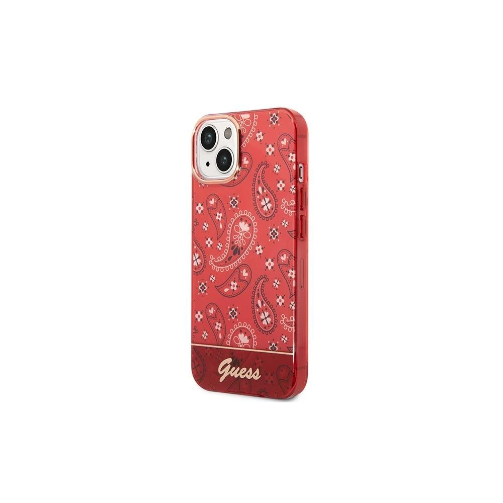 Dėklas GUESS GUHCP14XHGBNHR IPHONE 14 PRO MAX 6.7 "Raudonas/Raudonas HARDCASE BANDANA PAISLEY