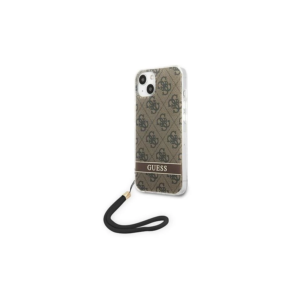 „Guess“ GUOHCP14XH4STW „Apple iPhone 14 Pro Max 6,7" ruda kietas dėklas 4G spausdinimo dirželis
