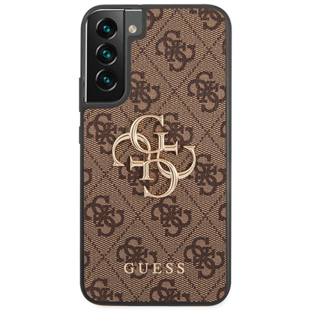 Dėklas GUESS GUHCS23S4GBBR S23 S911 BRONZE/BROWN HARDCASE 4G BIG METAL LOGO