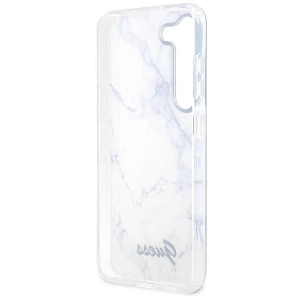 Guess GUHCS23SPCUMAH S23 S911 baltos spalvos kietas dėklas Marble