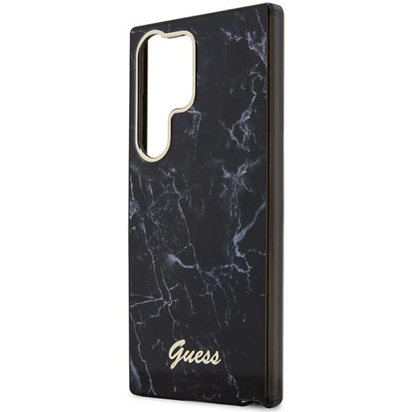 Guess GUHCS23SPCUMAK S23 S911 juodos spalvos kietas dėklas Marble