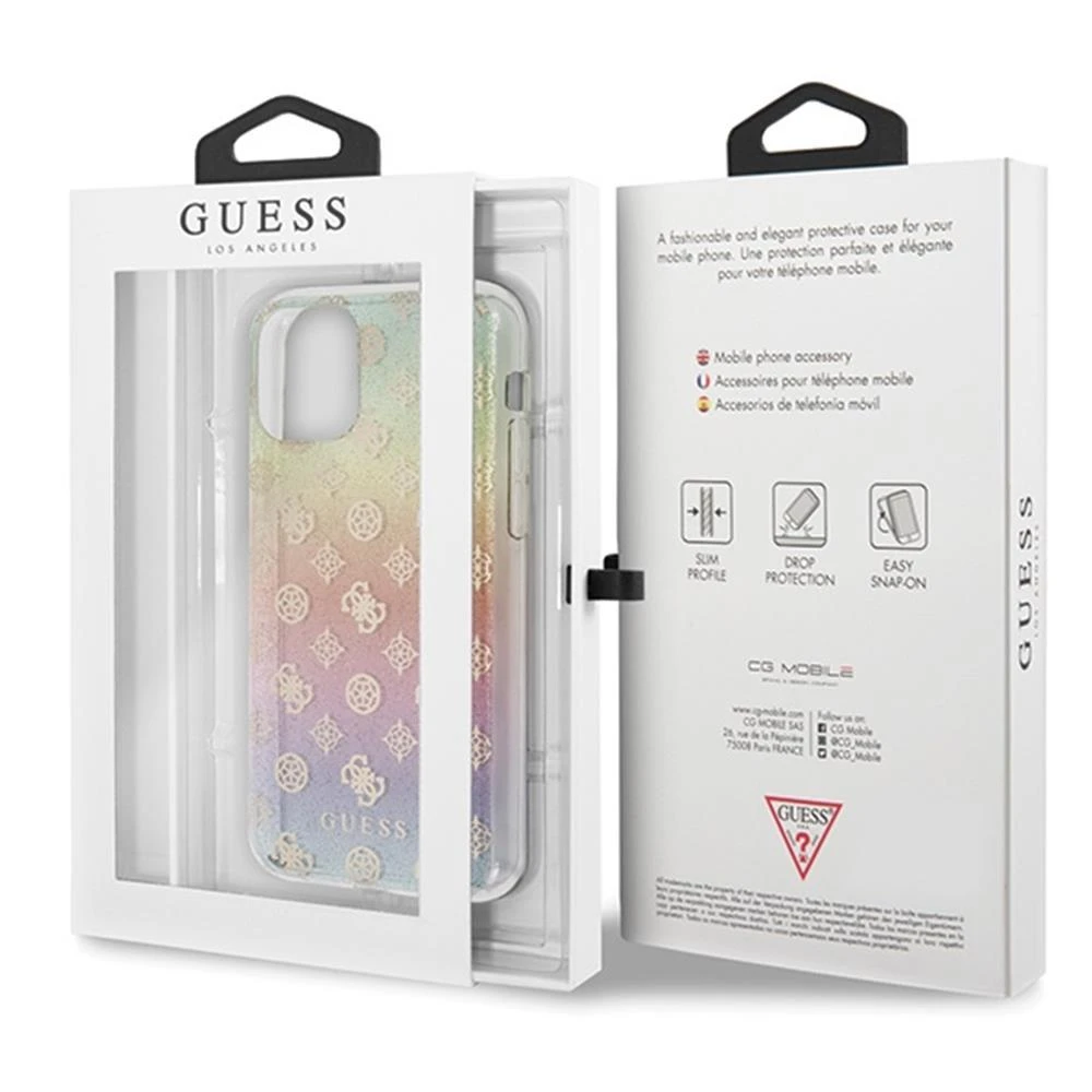Apple iPhone 11 Pro Guess Multicolor Dėklas Iridescent 4G Peony (GUHCN58PEOML) įvairiaspalvis