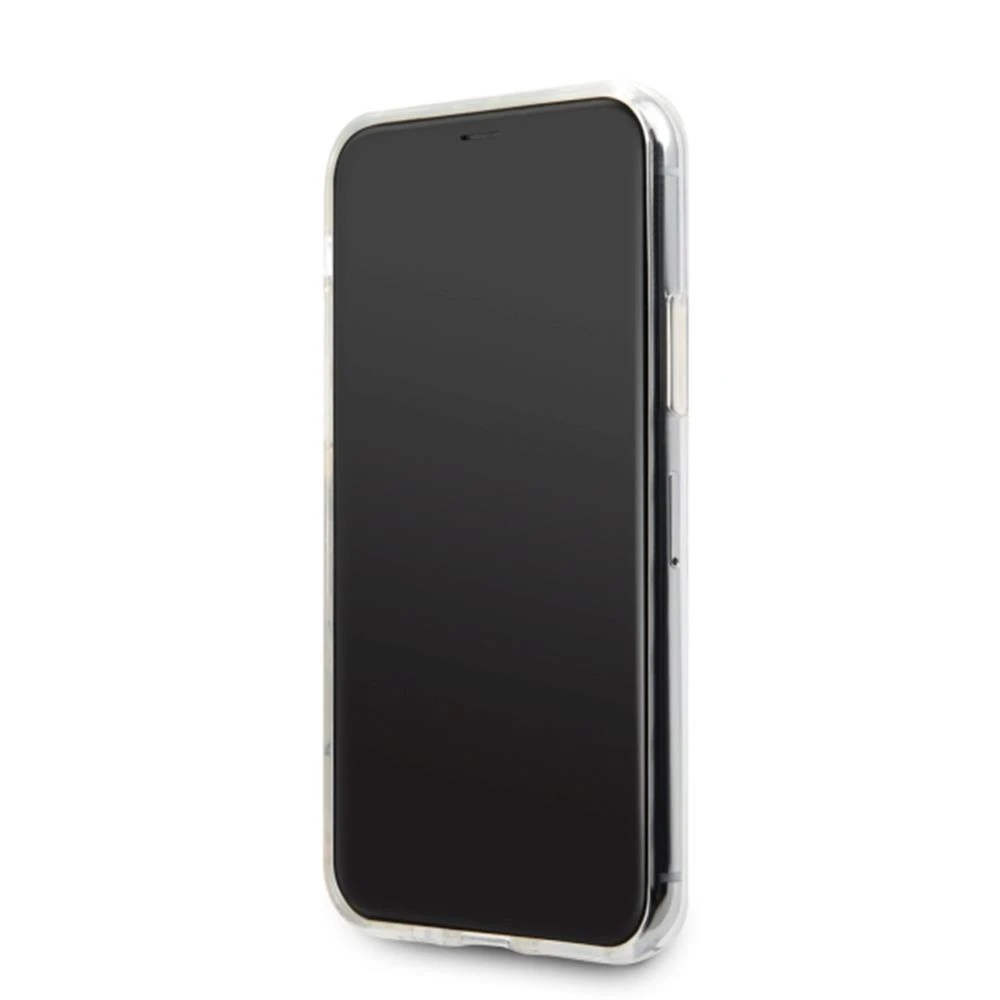 Guess dėklas, skirtas iPhone 11 Pro Max GUHCN65PCUGLPBL rožinės-mėlynos spalvos kietas dėklas Glitter Gradient
