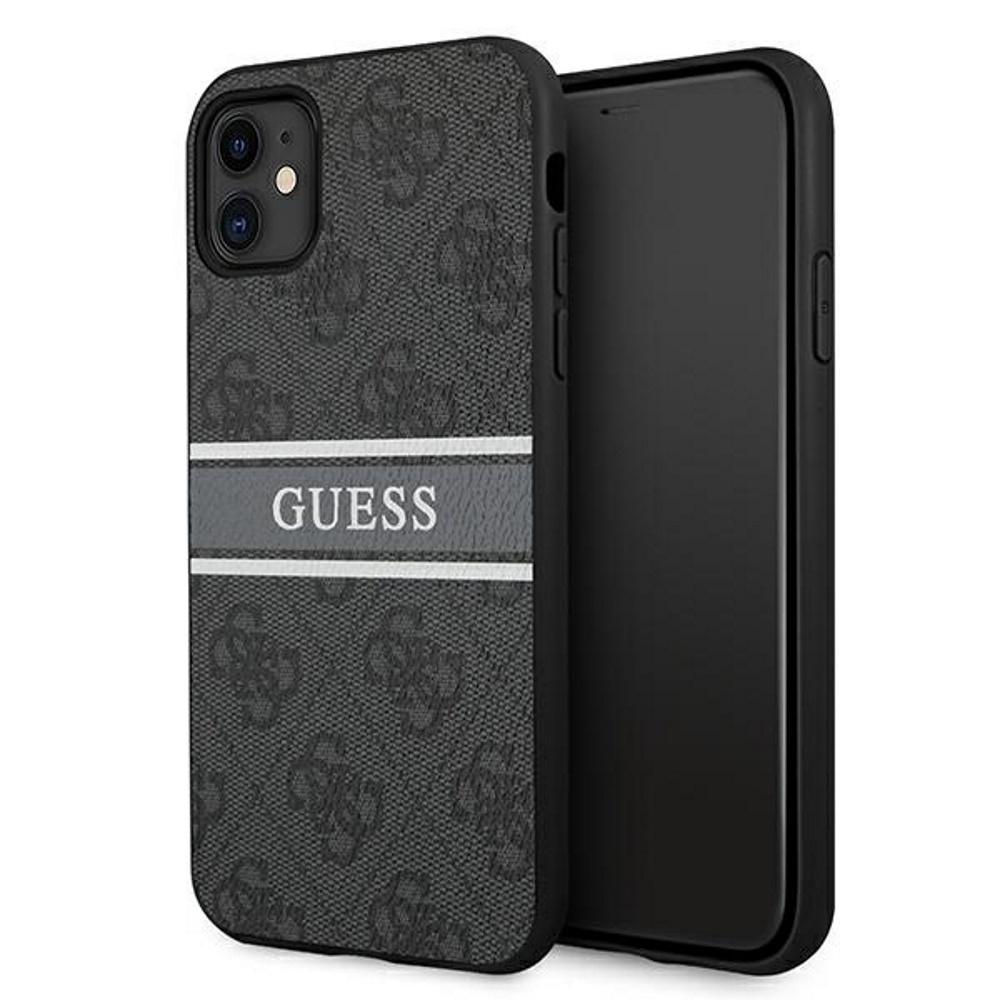 Dėklas Guess GUHCP12L4GDGR iPhone 12 Pro Max 6,7" pilka/pilka kieto dėklo 4G juostelė