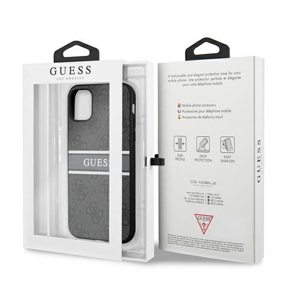 Dėklas Guess GUHCP12L4GDGR iPhone 12 Pro Max 6,7" pilka/pilka kieto dėklo 4G juostelė