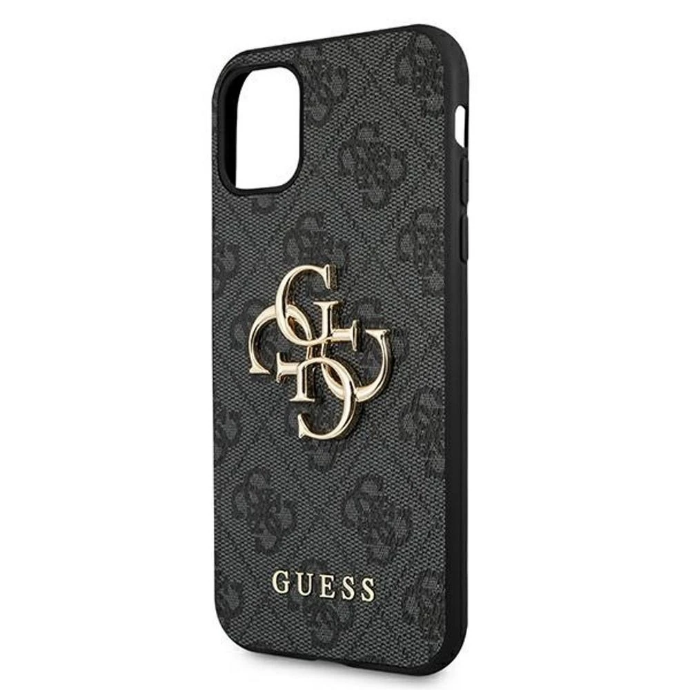 Guess GUHCP12L4GMGGR Apple iPhone 12 Pro Max 6.7" dėklas telefonui pilkos spalvos 4G Big Metal Logo