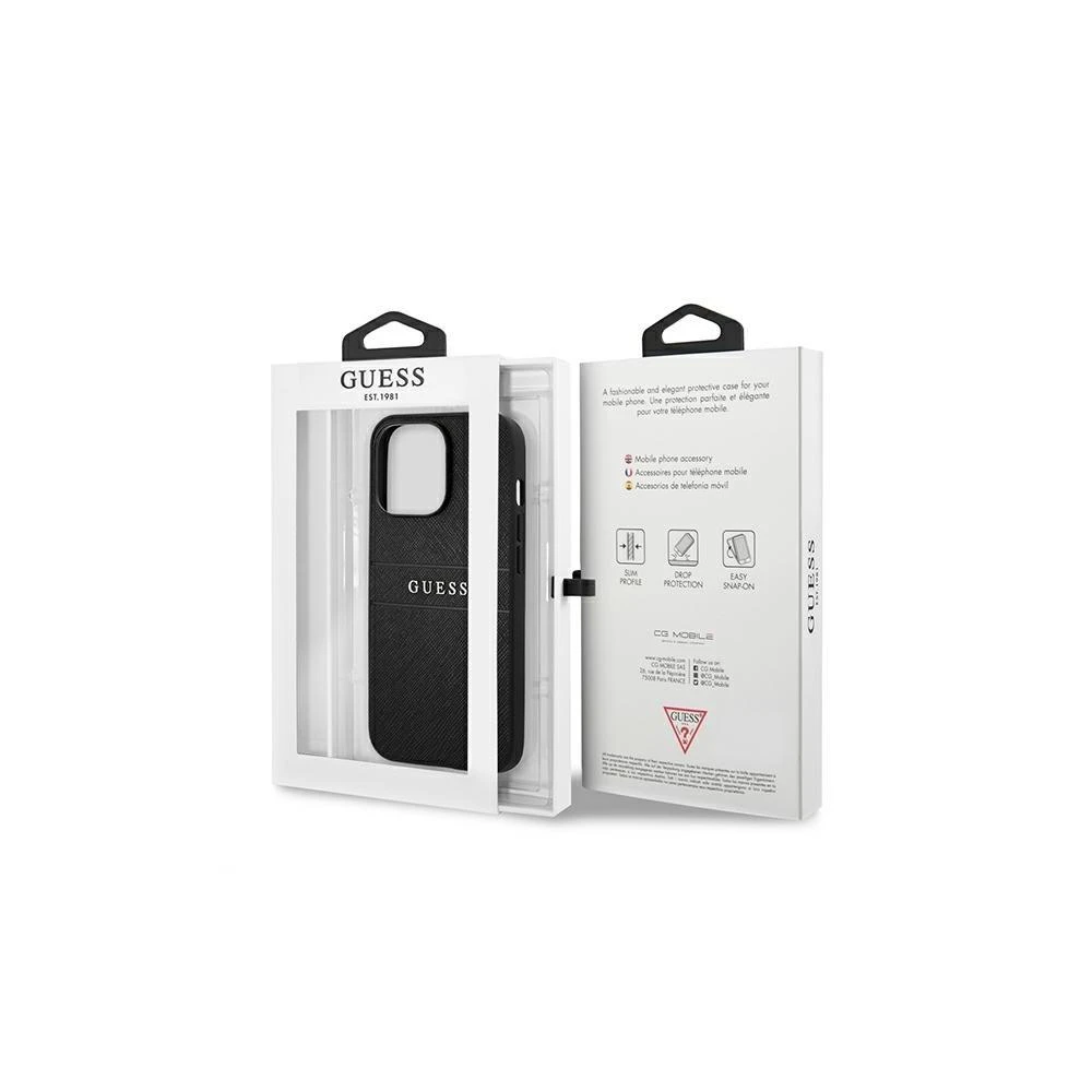 Guess telefono dėklas iPhone 13 Mini, juodas