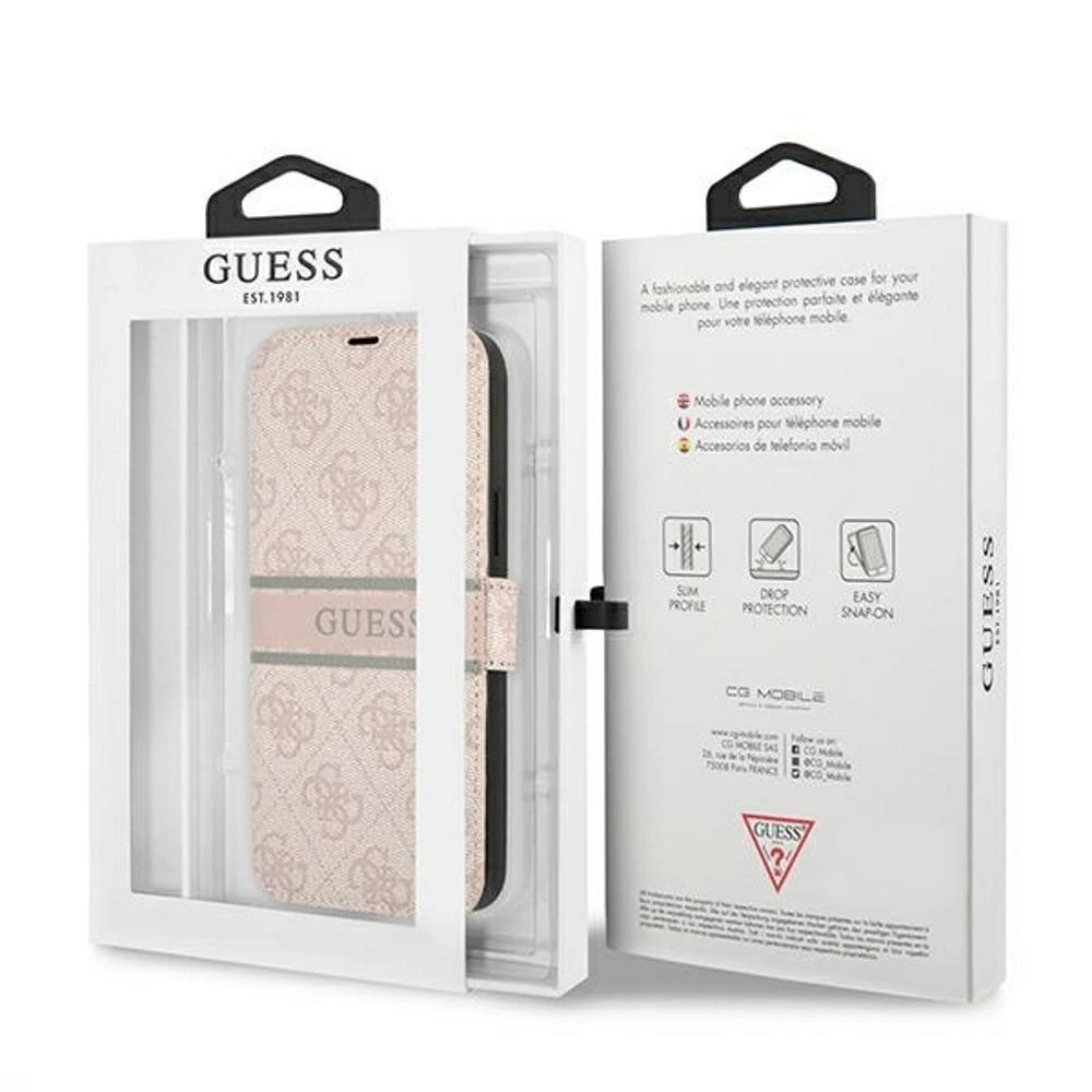 Guess Telefono dėklas iPhone 13 Pro, rožinis