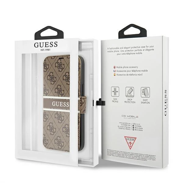 Guess Telefono dėklas iPhone 13 Pro Max, rudas