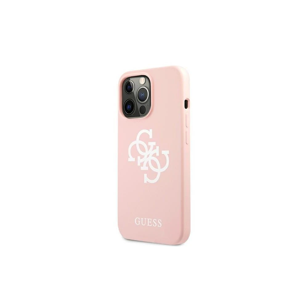 Dėklas Guess GUHCP13XLS4GWPI, skirtas iPhone 13 Pro Max, rožinis