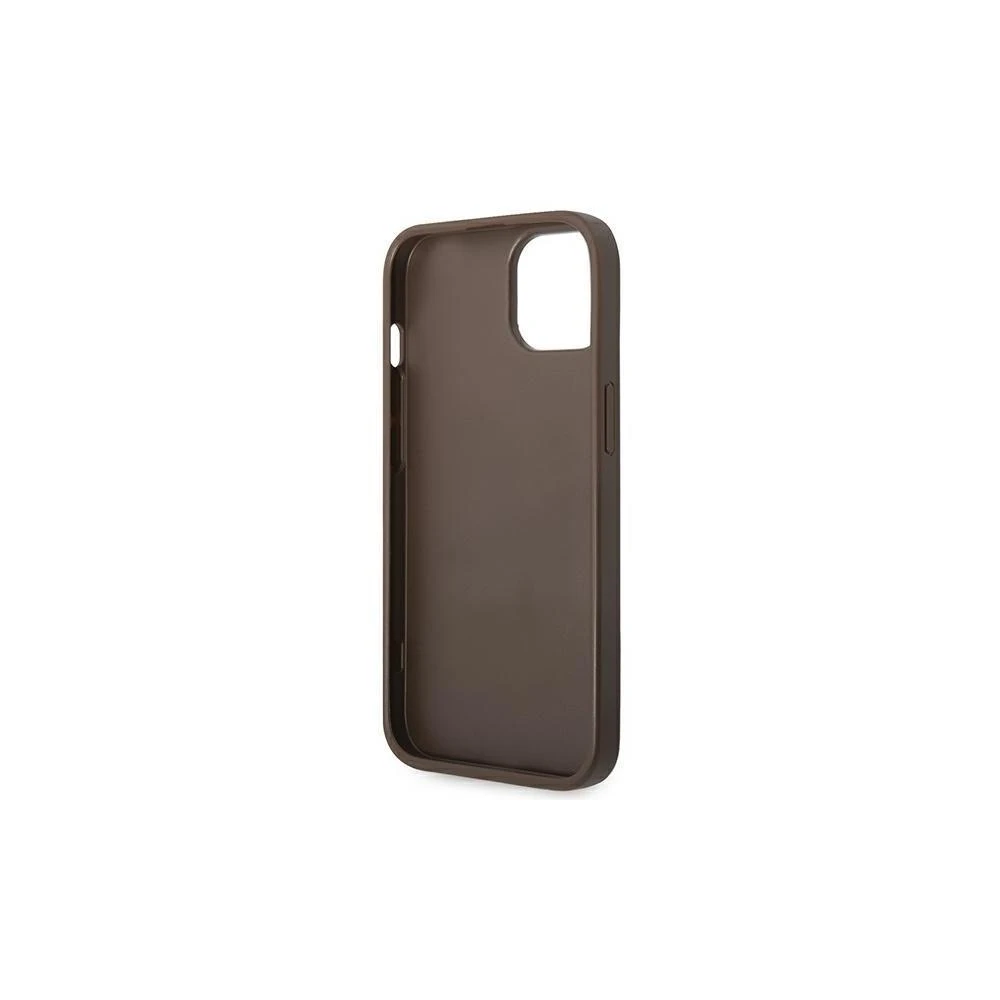 Guess GUHCP14LG4GLBR Apple iPhone 14 Pro 6,1″ rudos spalvos kietas dėklas 4G Stripe Collection