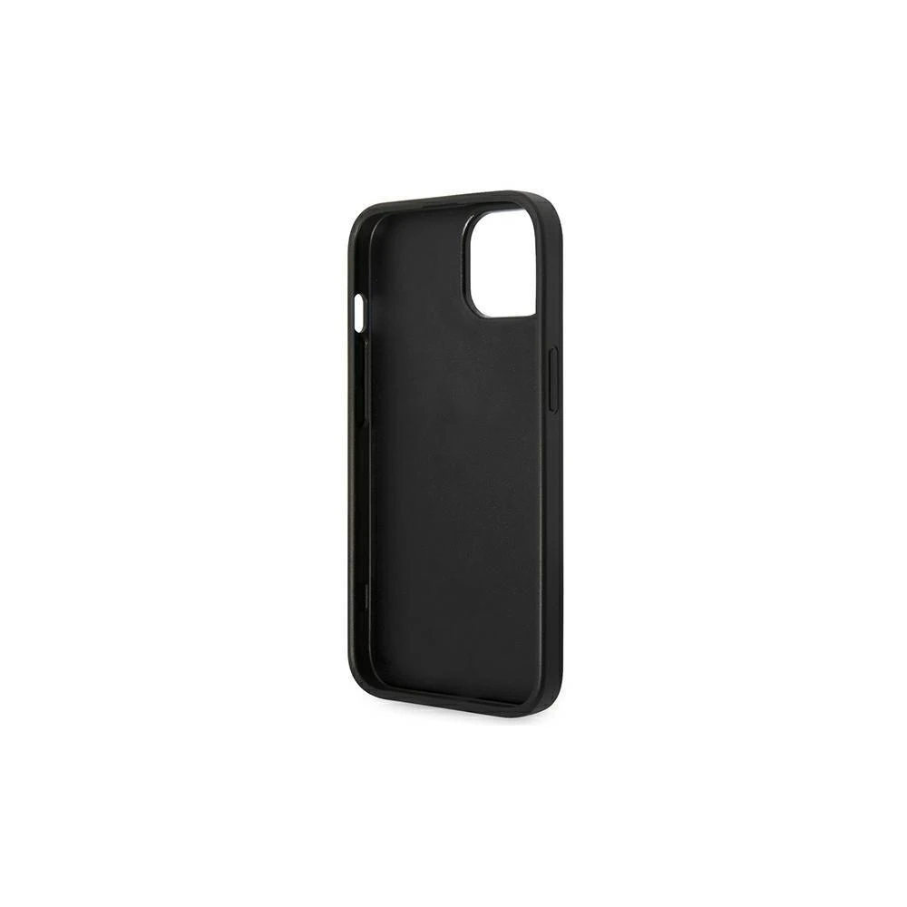 Guess GUHCP14LHGGSHK Apple iPhone 14 Pro 6,1″ juodos spalvos kietas dėklas Glitter Script