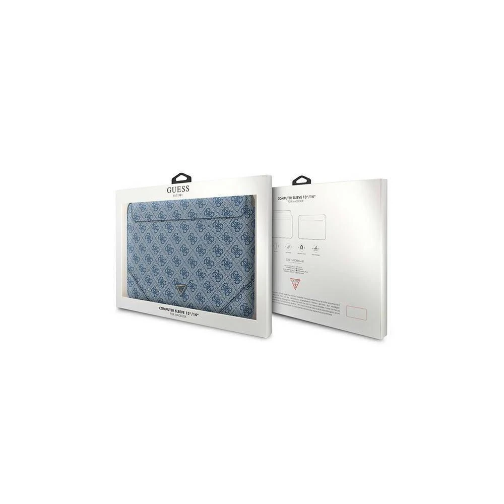 Guess Dėklas kompiuteriui GUCS16P4TB 16″ mėlynos spalvos 4G Uptown Triangle logo