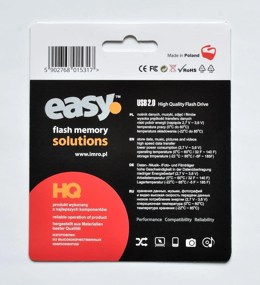 IMRO USB atmintinė EASY (ECO) 128GB USB2.0