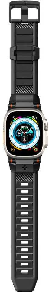 Spigen Rugged Ultra apyrankė, matinės juodos spalvos – Watch 49mm/46mm/45mm/44mm/42mm