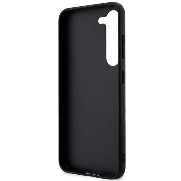 Karl Lagerfeld KLHCS23SSAKLHKPK S23 S911 kietas dėklas juodas/juodas Saffiano Monogram Ikonik