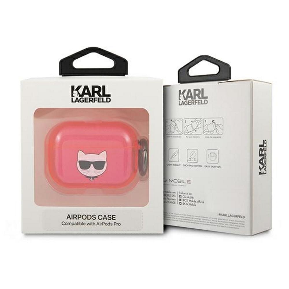 Karl Lagerfeld KLAPUCHFP AirPods Pro cover rožinė/pink Choupette